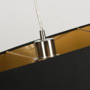 Colgante ovalado negro y dorado