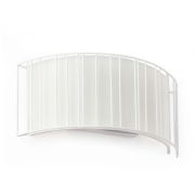 Aplique circular blanco con reja