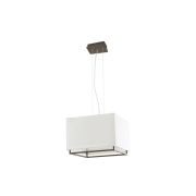 Colgante rectangular blanca con armazón