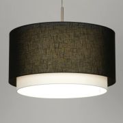 Colgante doble blanco y negro