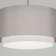 Colgante doble gris claro