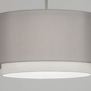 Colgante doble gris claro