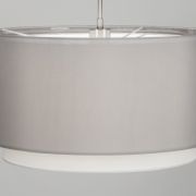 Colgante doble gris claro