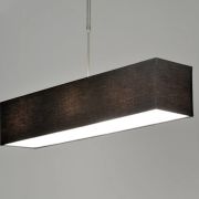 Colgante rectangular negro