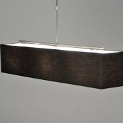 Colgante rectangular negro