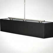 Colgante rectangular negro