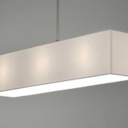 Colgante rectangular blanco