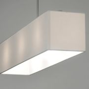 Colgante rectangular blanco