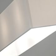 Colgante rectangular blanco