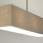 Colgante rectangular taupe