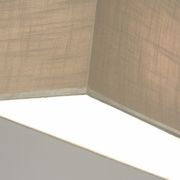 Colgante rectangular taupe