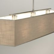 Colgante rectangular taupe