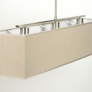 Colgante rectangular taupe