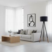 Trípode de madera bicolor