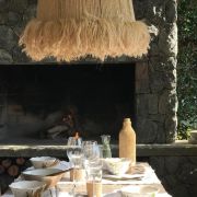 Colgante Cónico con peludo en hilo