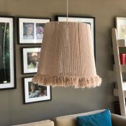 Colgante Cónico con peludo en hilo