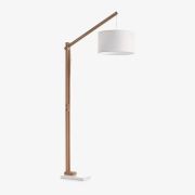 Lampara de pie de madera colgante