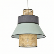 Chroma Rattan – Grey & Mint