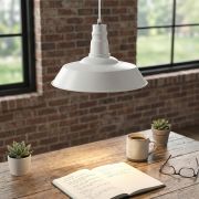 Lámpara colgante Forge White