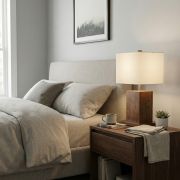 Lámpara de Mesa Nativo Block Brass