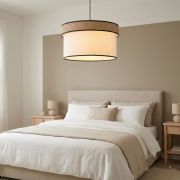 Colgante Duo Organic White & Straw