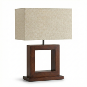 Lámpara de Mesa Cuadro Wood