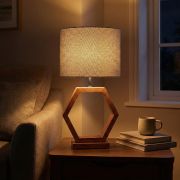 Lámpara de Mesa Hexa Wood