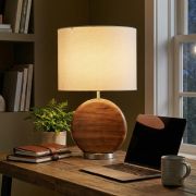 Lámpara de Mesa Orbital Wood