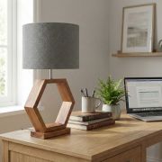 Lámpara de Mesa Hexa Wood
