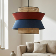 Colgante Bora Rejilla Terracota & Azul