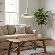 Lámpara colgante Forge White