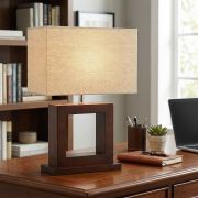 Lámpara de Mesa Cuadro Wood