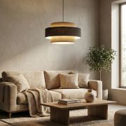 Colgante Dúo Arena y Carbón